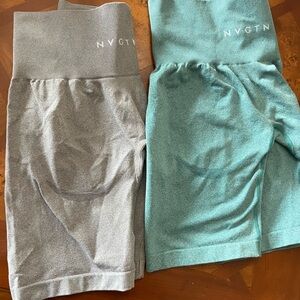 NVGTN Women's Bike Shorts - Gray and Teal